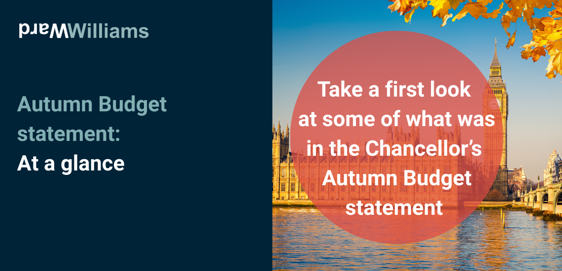 Autumn Budget 2025 - first glance