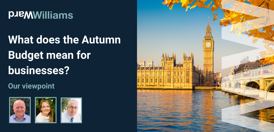 Viewpoint of the Autumn Budget for Businesses